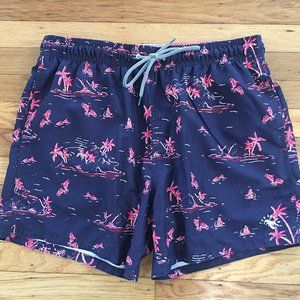 Ted Baker Island Print Swim Trunks